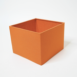 Abat-jour carré orange corail