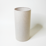 Abat-jour tube lin naturel beige