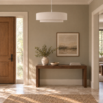 Suspension Double Abat-Jour Beige