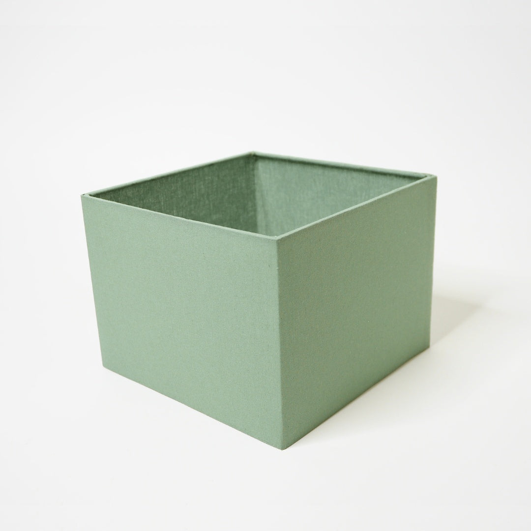 abat-jour carré vert sauge