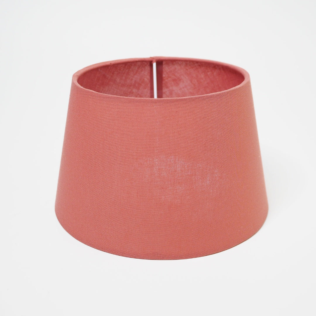 Abat-Jour Rond Étroit Sema 97211 Rouge Texture - Pour Luminaire E27