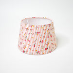 abat-jour conique rose à fleurs