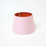 abat-jour conique rose pâle