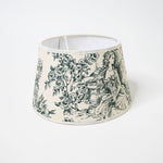 abat-jour toile de jouy vert