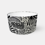 Black and White Jungle Cylindrical Lampshade