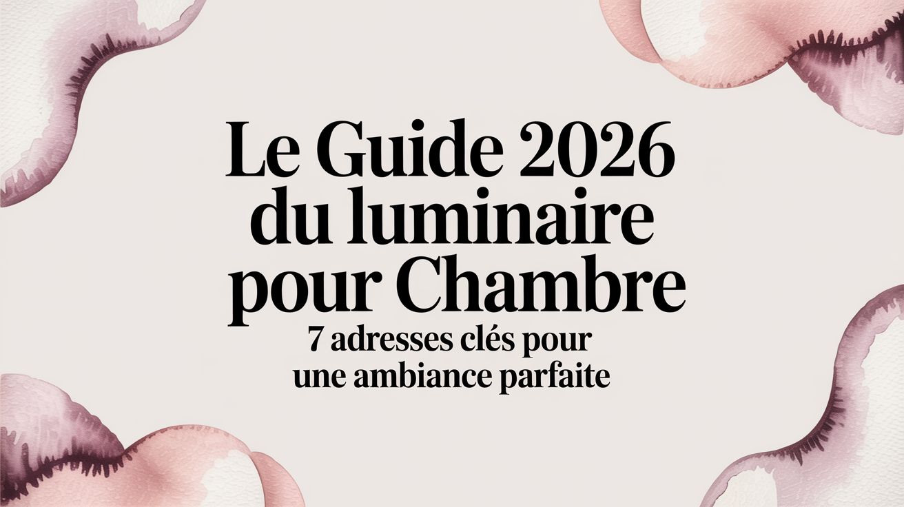 Le guide 2026 du luminaire pour chambre : 7 adresses clés pour une ambiance parfaite