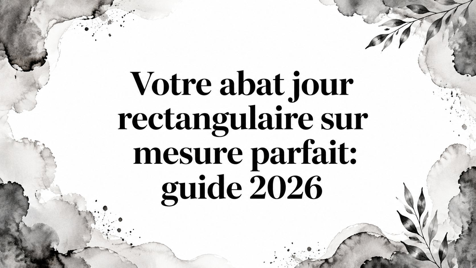 Votre abat jour rectangulaire sur mesure parfait: guide 2026
