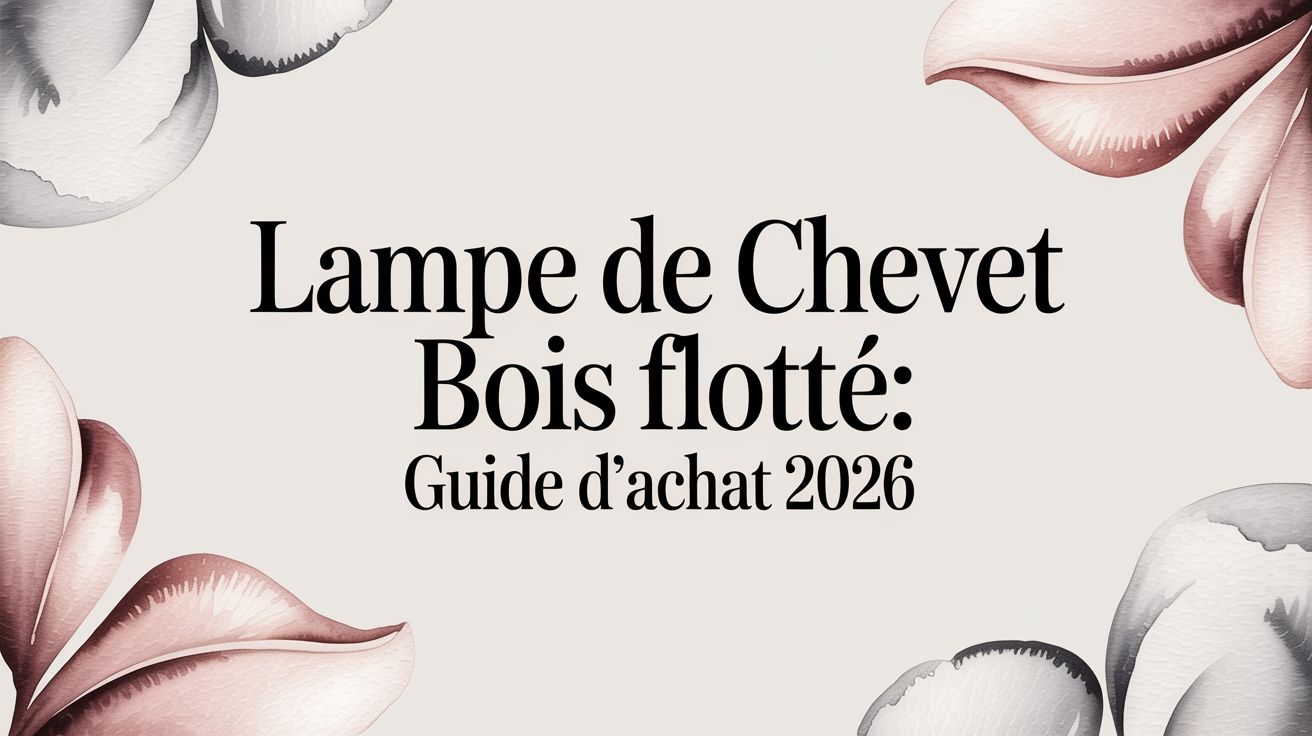 Lampe de chevet bois flotté: Guide d'achat 2026