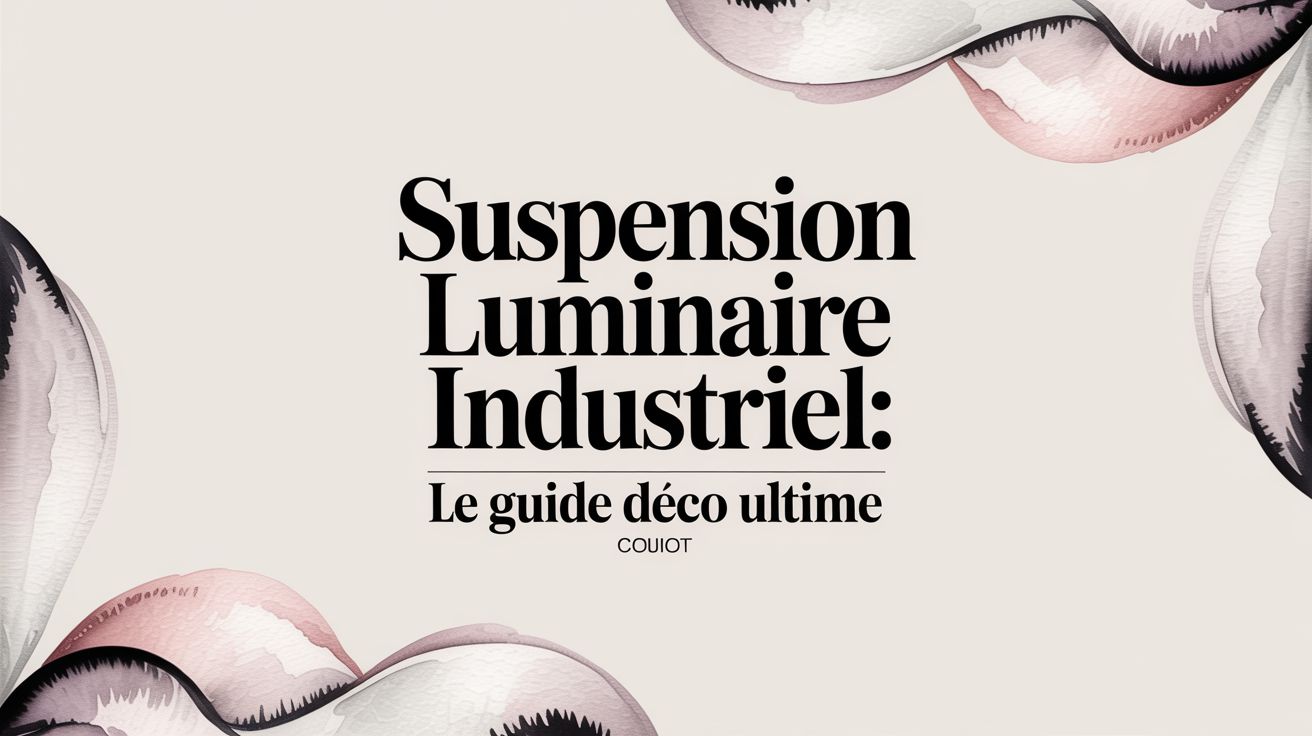 Suspension Luminaire Industriel: Le Guide Déco Ultime