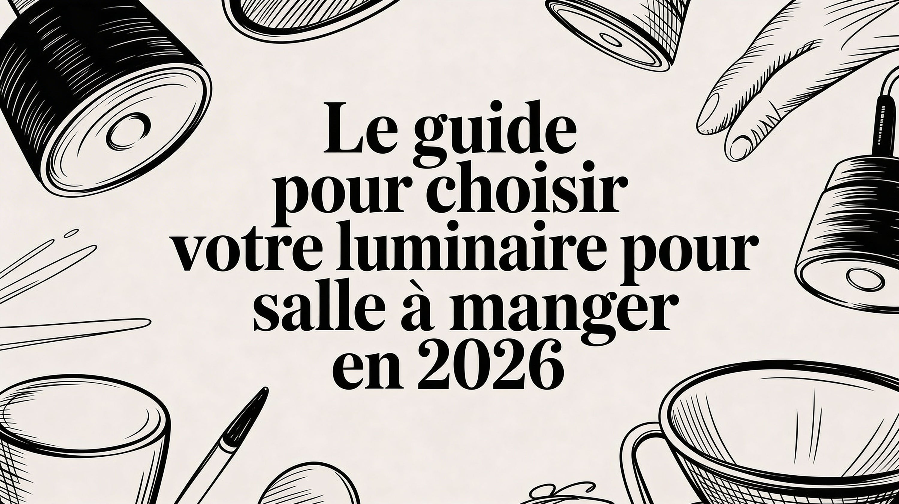 Le guide pour choisir votre luminaire pour salle à manger en 2026