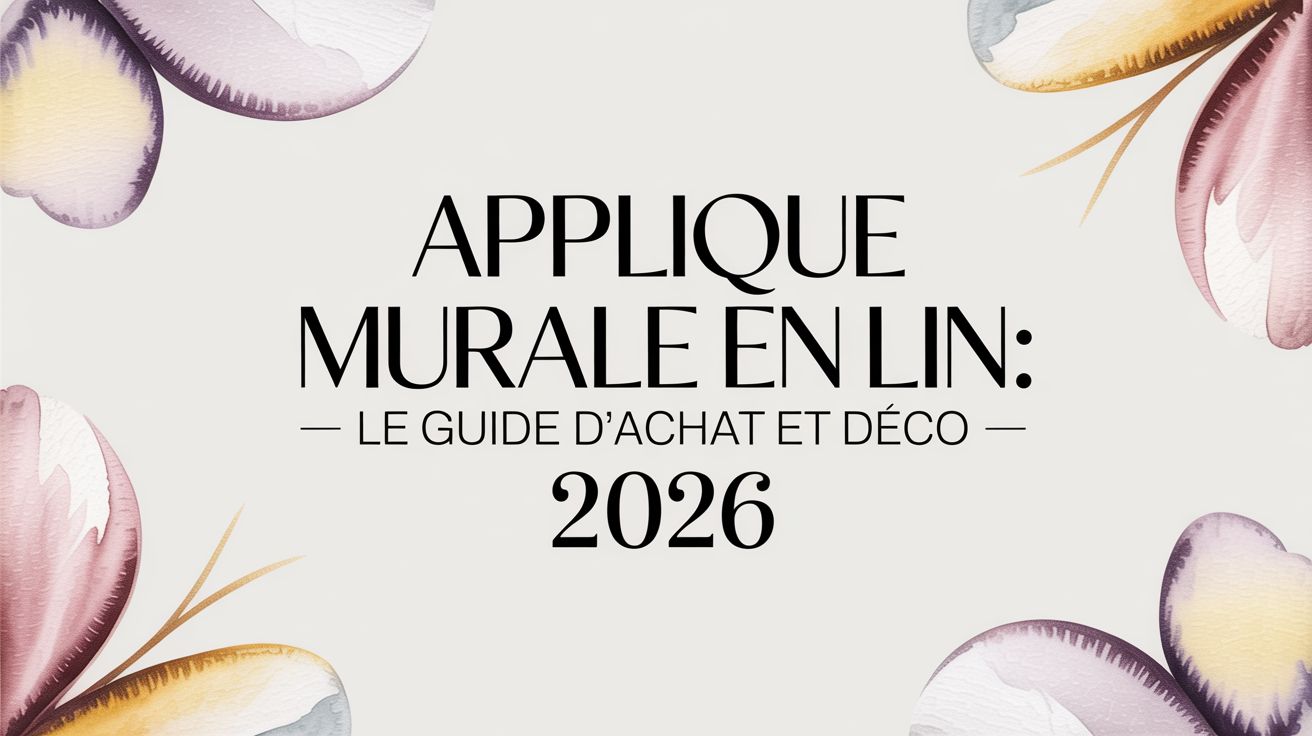 Applique murale en lin : le guide d'achat et déco 2026