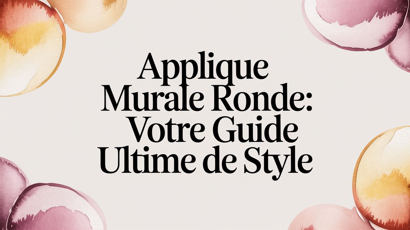 Applique Murale Ronde: Votre Guide Ultime de Style