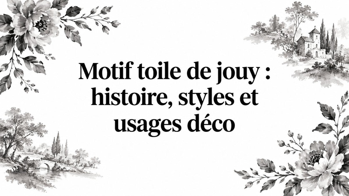 Motif toile de jouy : histoire, styles et usages déco