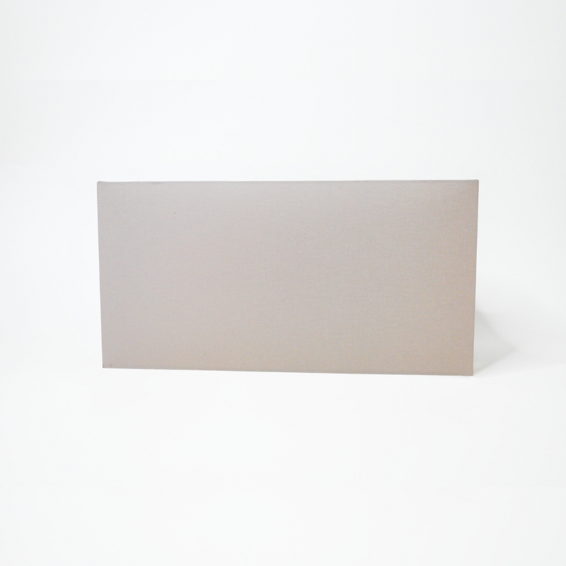 abat-jour rectangulaire beige coton