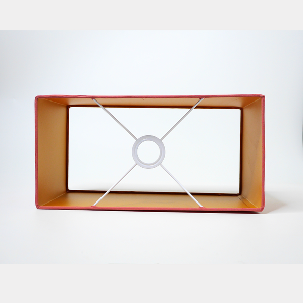 Abat-Jour Rectangulaire Rose et Or | Chamade