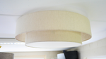 Plafonnier abat-jour beige lin naturel