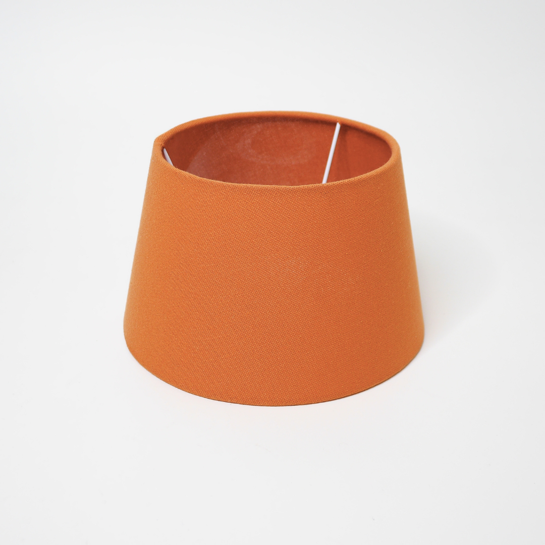 abat-jour conique orange
