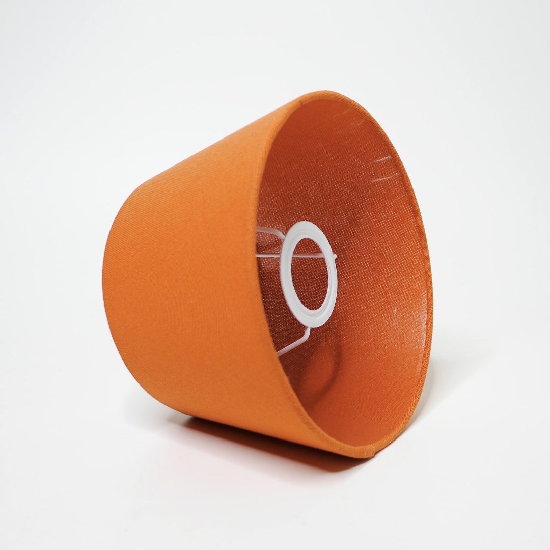abat-jour conique orange corail