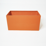 abat-jour rectangulaire orange corail