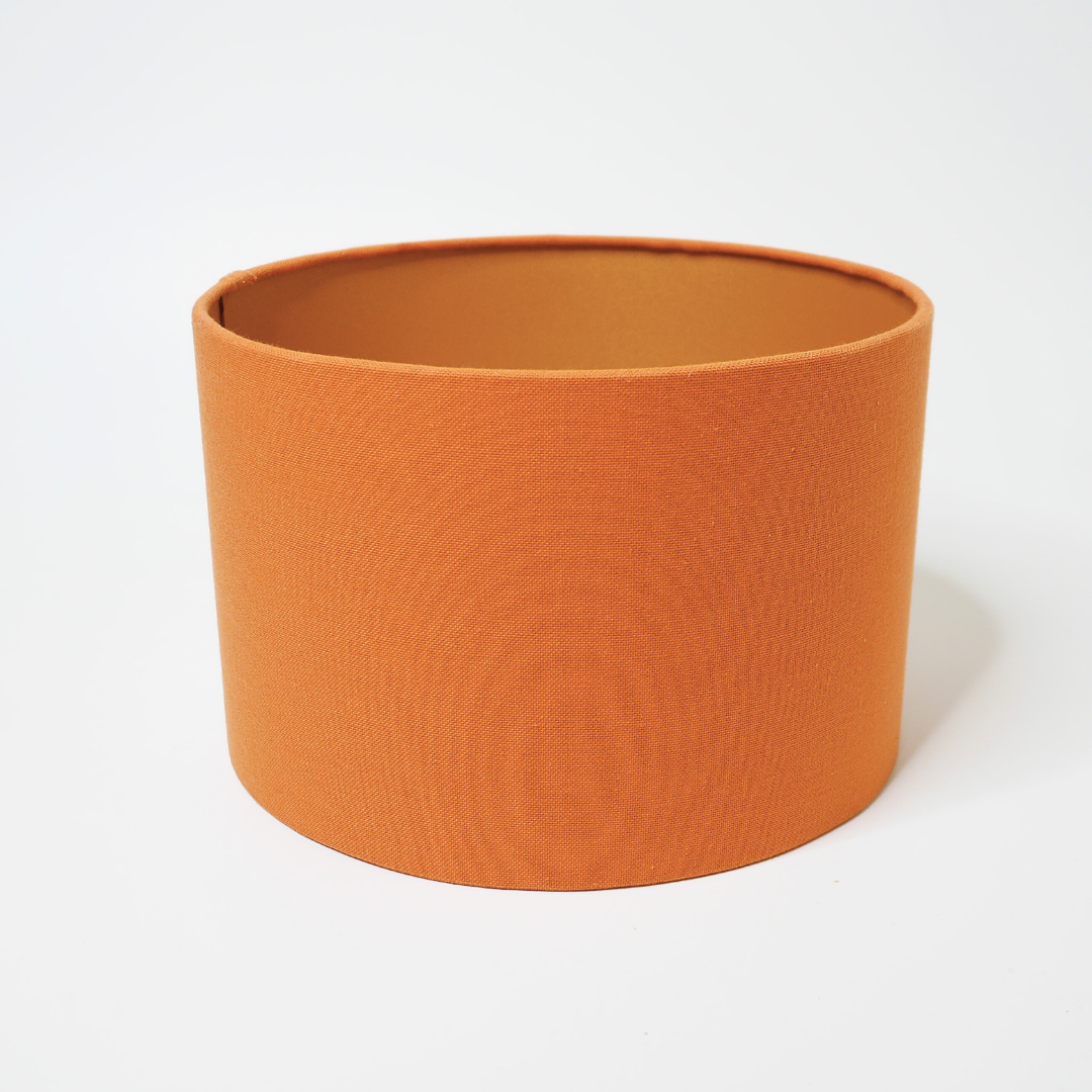 abat jour cylindrique orange