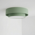 Plafonnier abat-jour vert sauge
