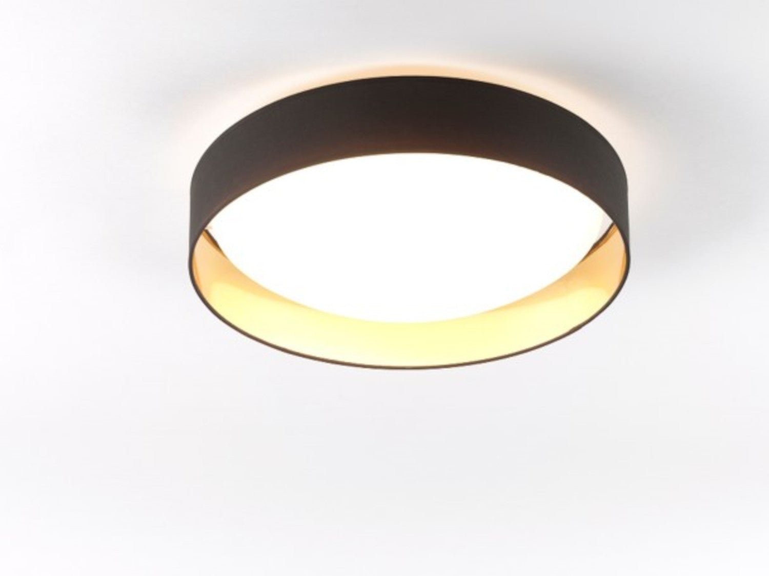 Suspension Plafonnier Ronde en Métal avec Diffuseur Synthétique et LED intégré